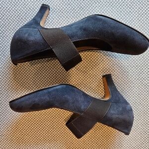 Marni blue suede heels IT 38/US 7.5. Never worn.